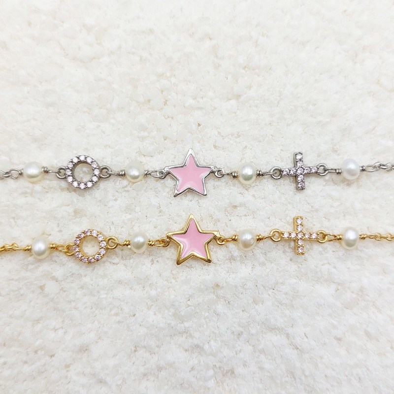 star-rozary-bracelet-light-pink